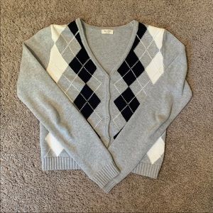 Brandy Melville Elizabeth Argyle Sweater